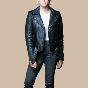 Karla Black Leater Moto Jacket - BH&BR